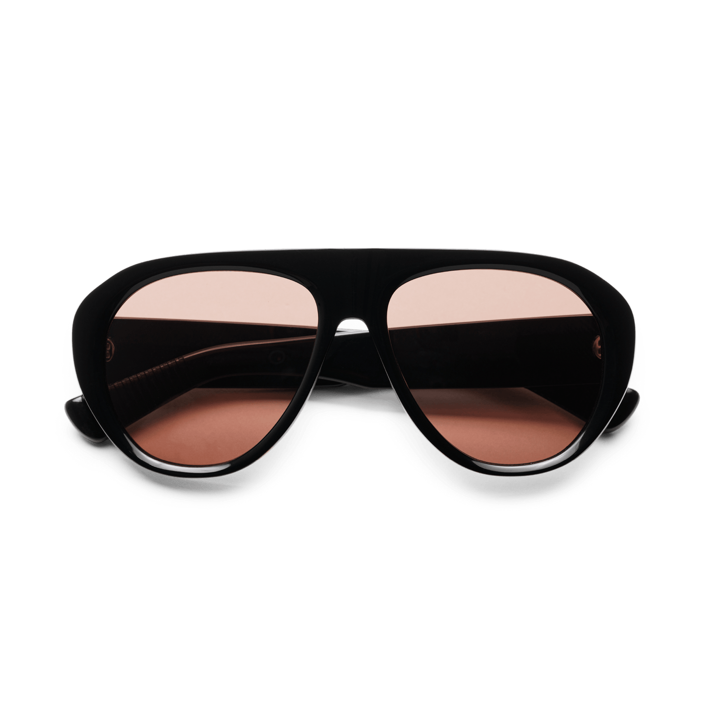 MICK Black Brown Oversized Aviator Sunglasses by Messy Weekend