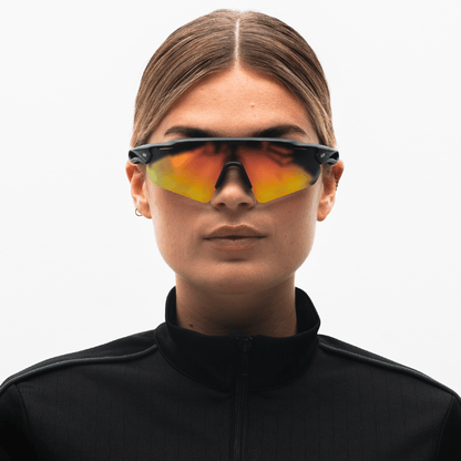 Messy Weekend RAPID Sports Polarised Sunglasses - Black Sunset Running & Biking