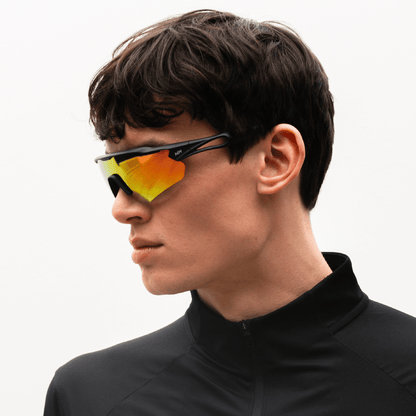 Messy Weekend RAPID Sports Polarised Sunglasses - Black Sunset Running & Biking