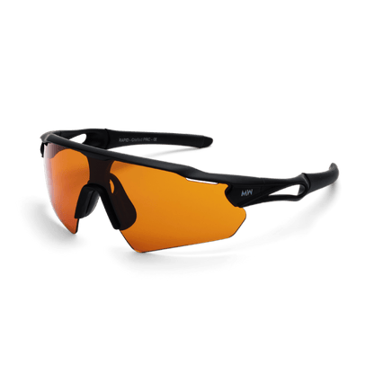 Messy Weekend RAPID Sports Sunglasses - Black/Orange Running & Cycling