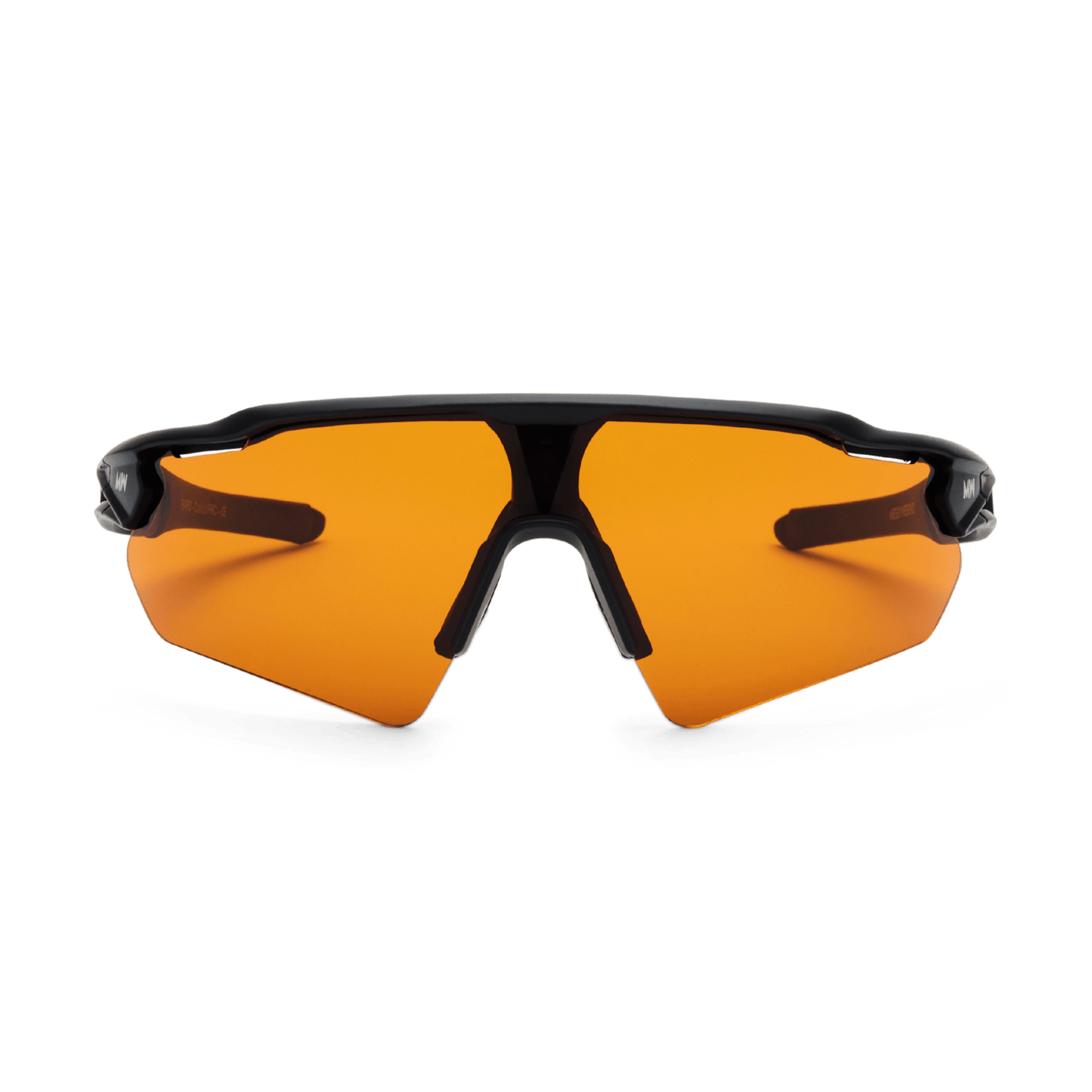 Messy Weekend RAPID Sports Sunglasses - Black/Orange Running & Cycling