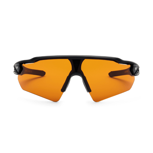 Messy Weekend RAPID Sports Sunglasses - Black/Orange Running & Cycling