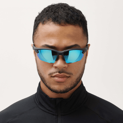 Messy Weekend RATE Sports Polarised Sunglasses - Running, Cycling - Blue