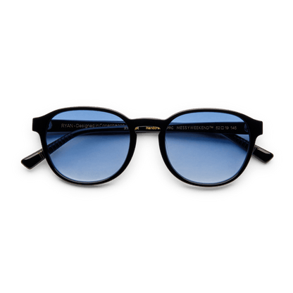 RYAN Black Gradient Blue Sunglasses by Messy Weekend