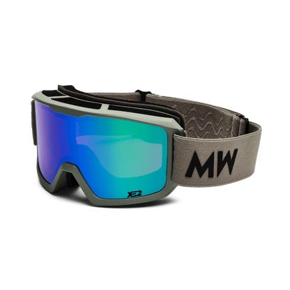 Messy Weekend Ferdi XE2 Ski Goggles - Green Mirrored (Grey Band)