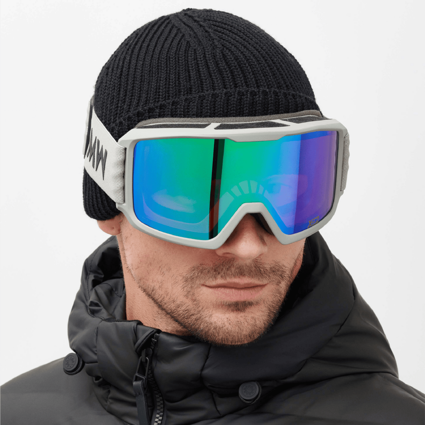 Messy Weekend Ferdi XE2 Ski Goggles - Green Mirrored (Grey Band)