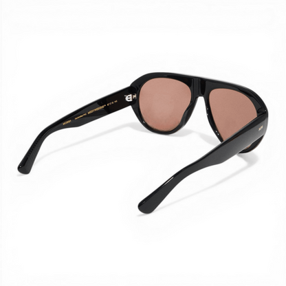 MICK Black Brown Oversized Aviator Sunglasses by Messy Weekend