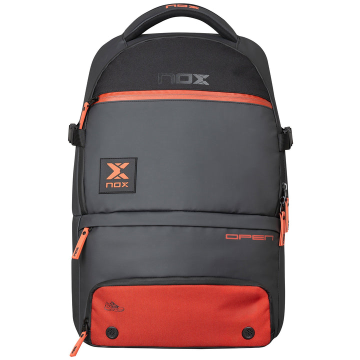 NOX LUXURY OPEN SERIES BACKPACK BLACK/RED