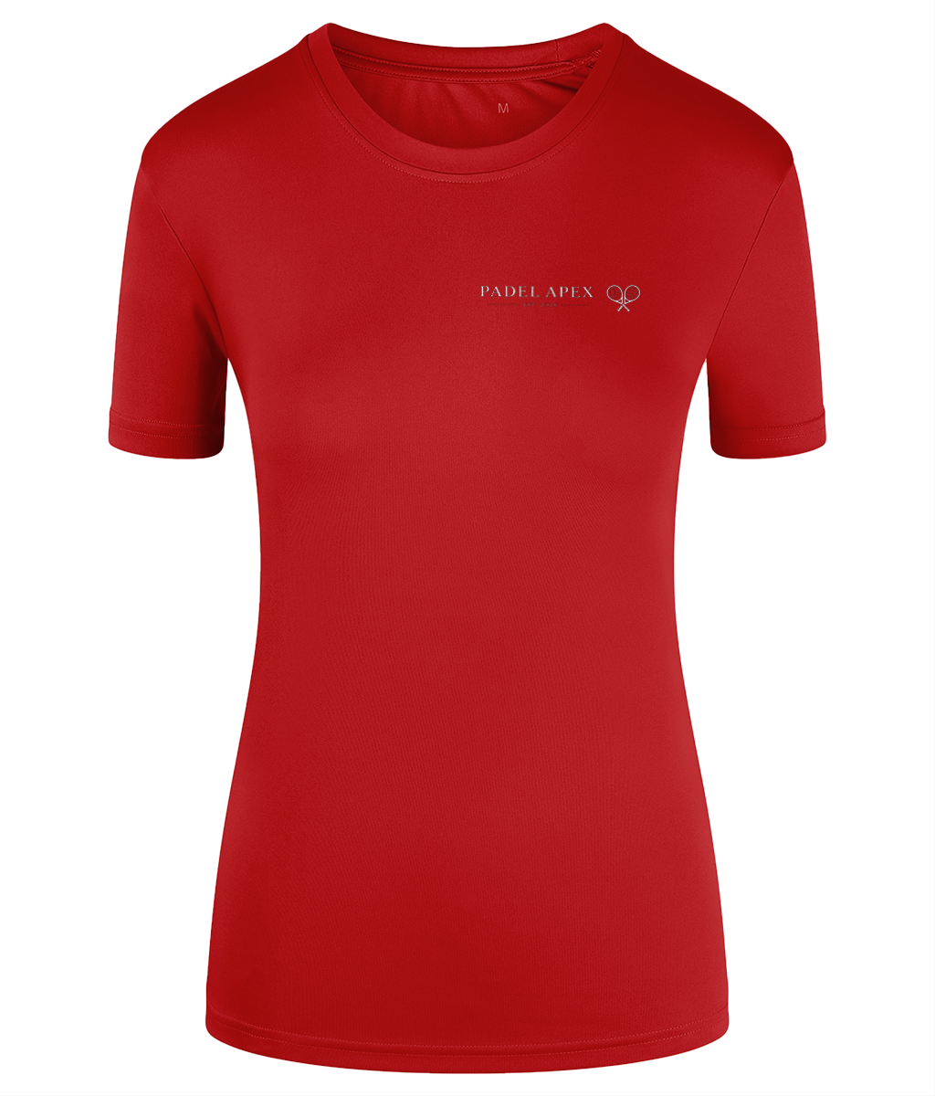 PADEL APEX - Womens Performance Top - Fire Red