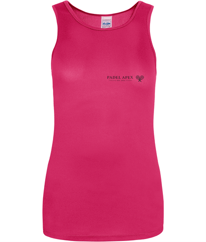 PADEL APEX - Womens Performance Vest - Hot Pink