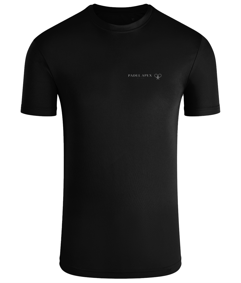 PADEL APEX - Mens Performance T-Shirt - Style Black