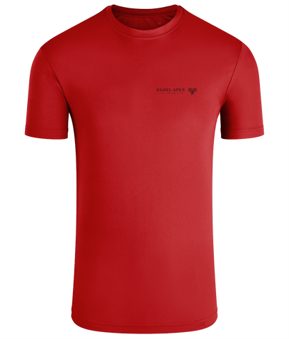 PADEL APEX - Mens Performance T-Shirt - Fire Red