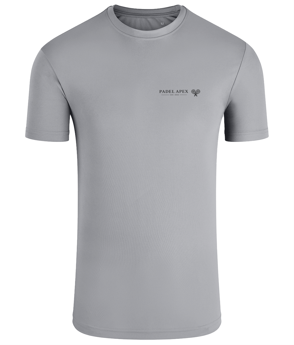 PADEL APEX - Mens Performance T-Shirt - Silver