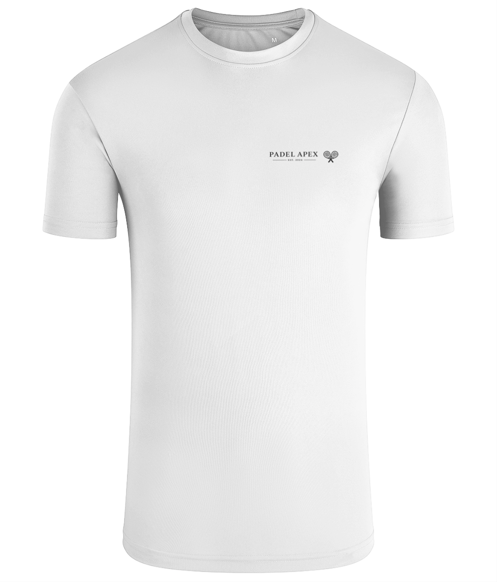 PADEL APEX - Mens Performance T-Shirt - Cool White
