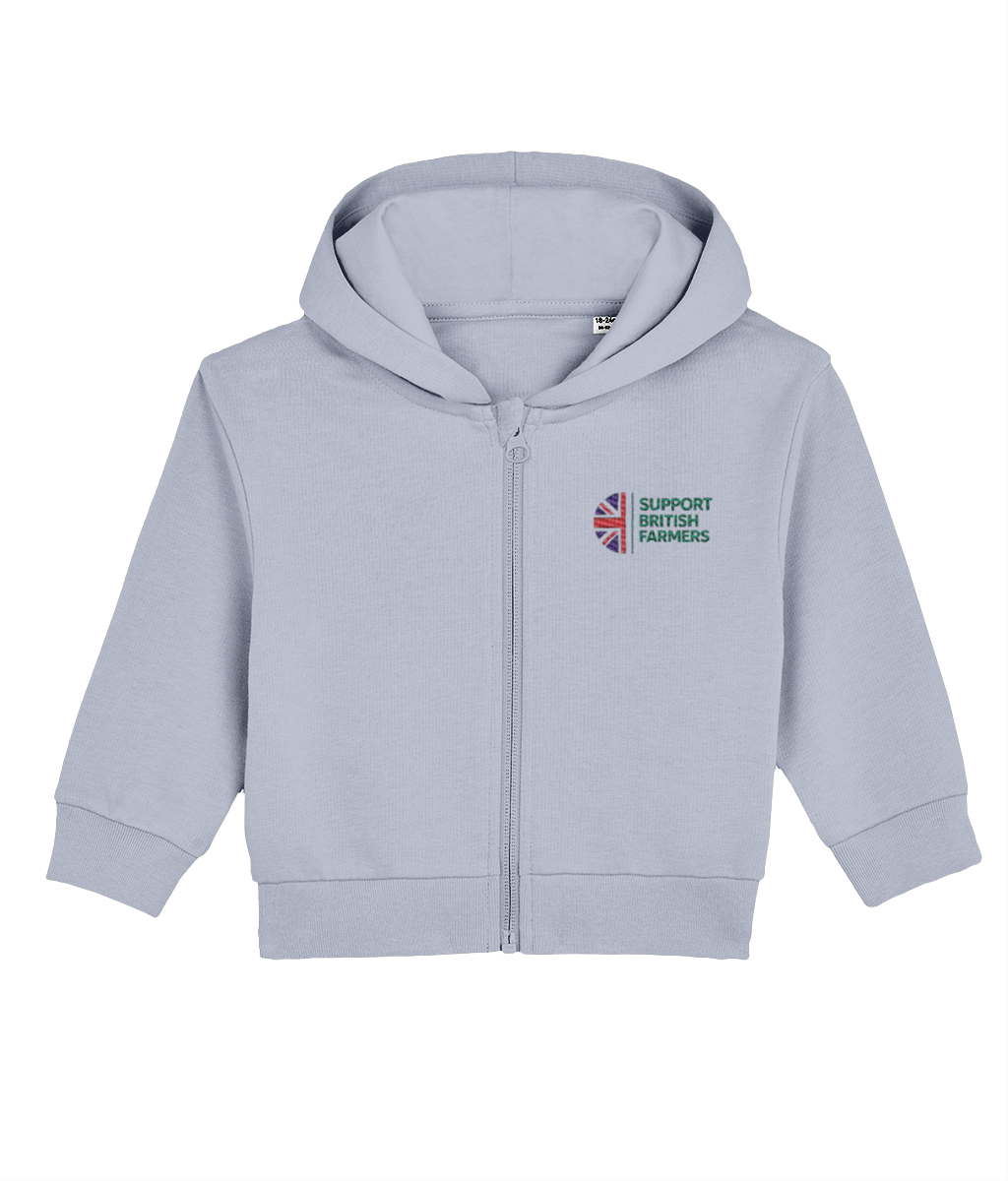 Baby Farmer Hoodie Embroidered Support British Farmers