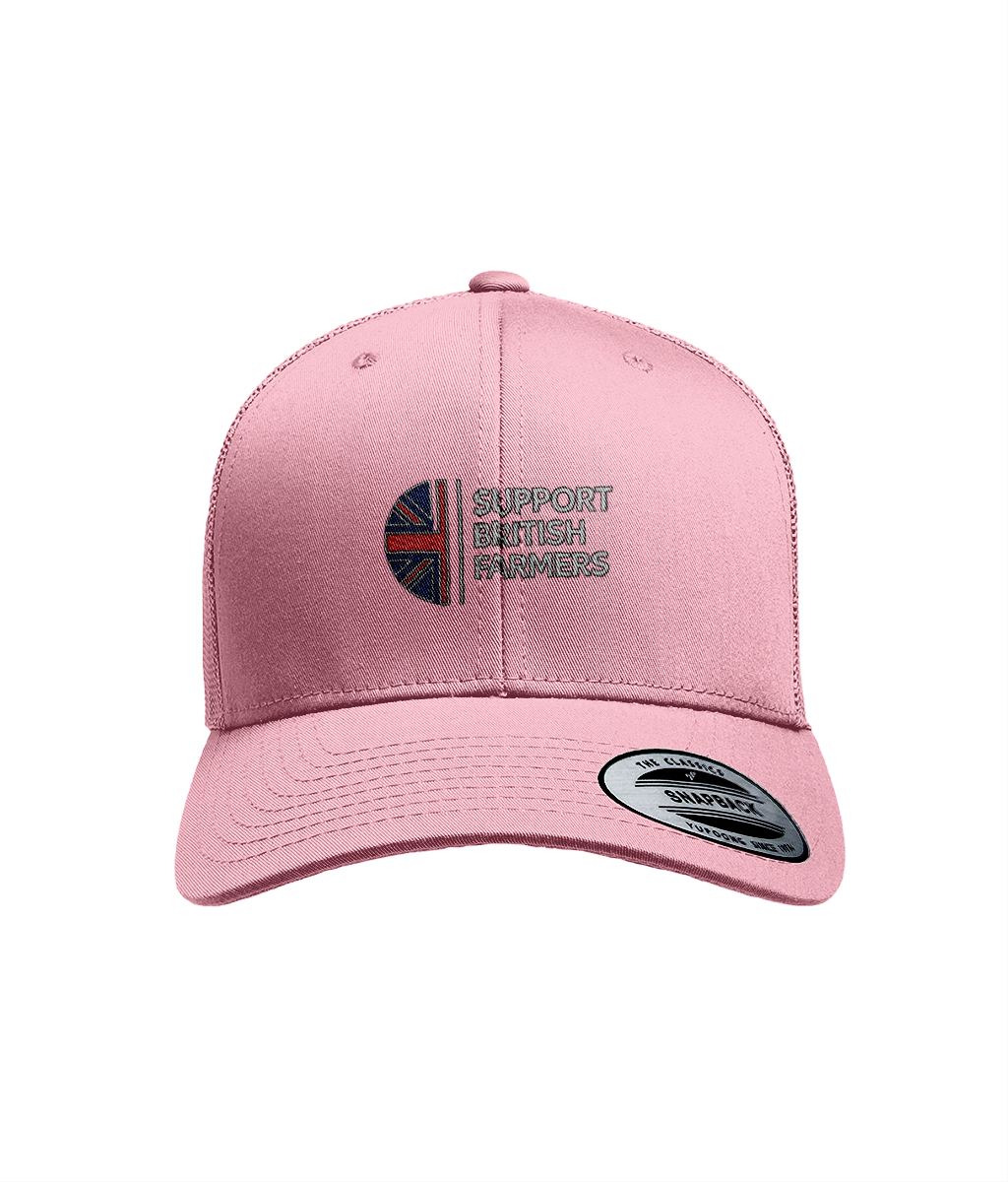 Flexfit Retro Tractor Cap Support British Farmers