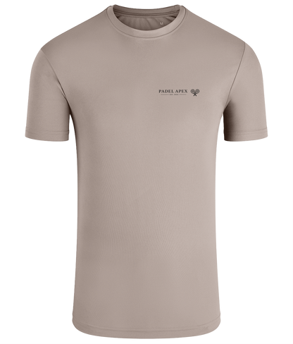 PADEL APEX - Mens Performance T-Shirt - Natural Stone