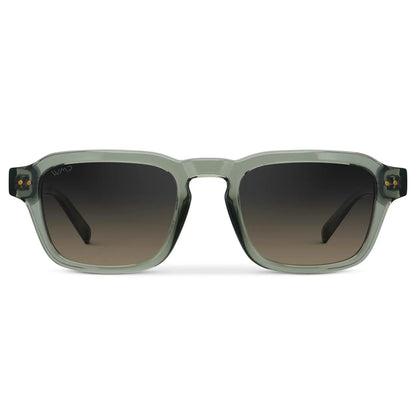 MORRIS Rectangular Polarised Sunglasses for Men Sage Green l WMP Eyewear