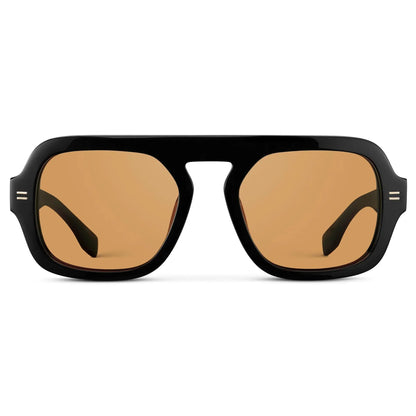 NAOMI Chunky Oversized Women's Aviator Sunglasses in Black WMP Eyewear