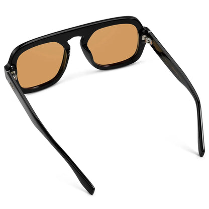 NAOMI Chunky Oversized Women's Aviator Sunglasses in Black WMP Eyewear