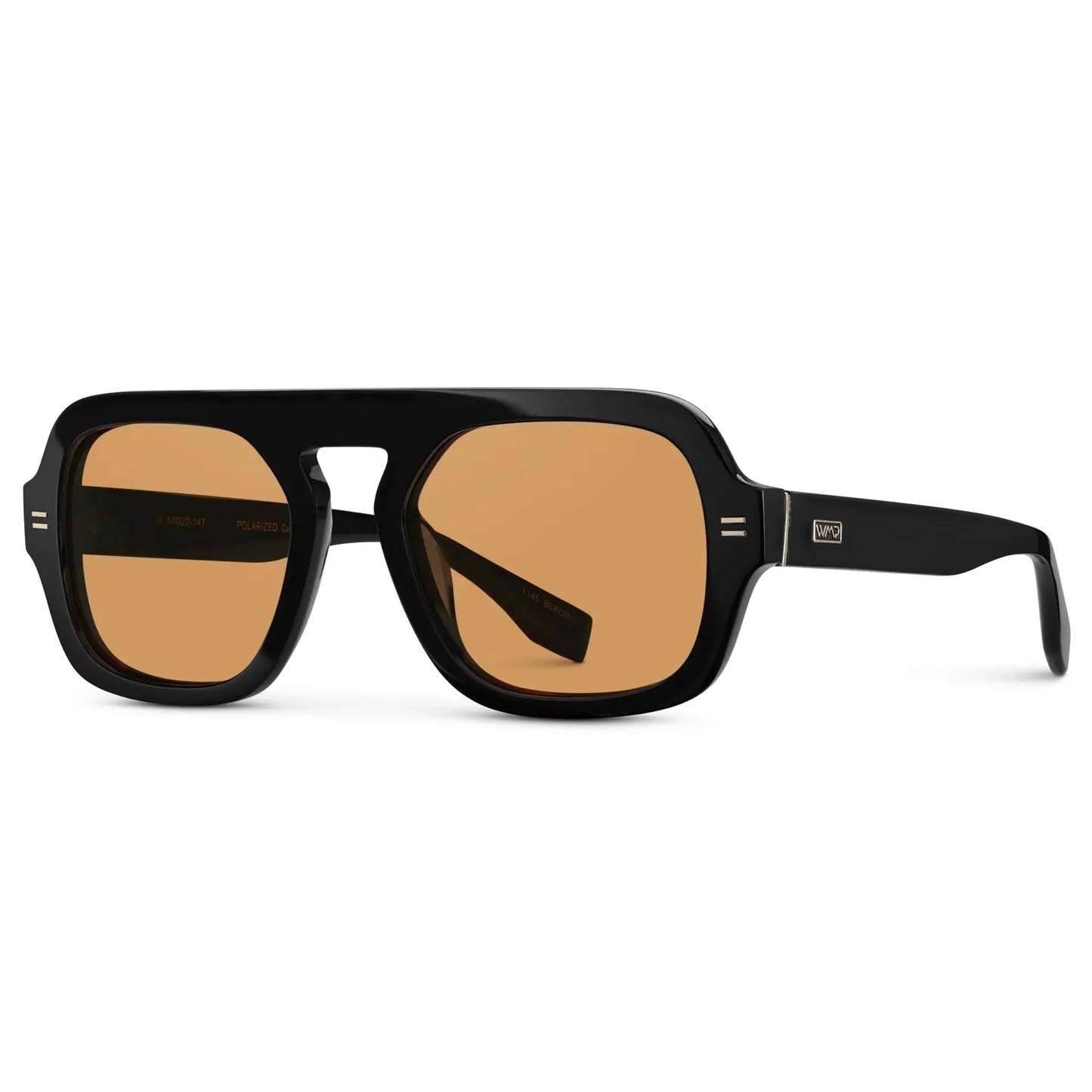NAOMI Chunky Oversized Women's Aviator Sunglasses in Black WMP Eyewear