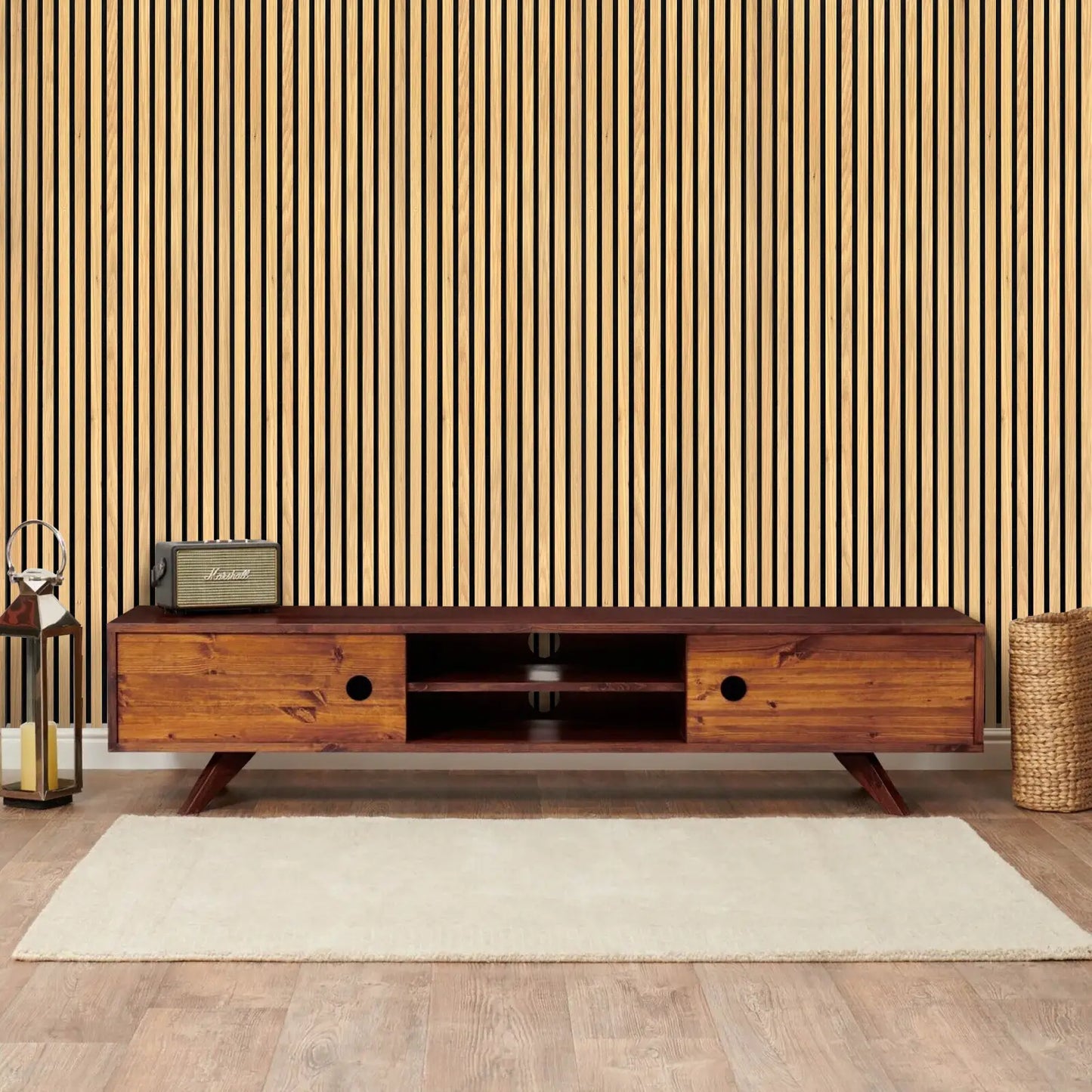 Natural Oak Acoustic Wall Panels Also Ideal For A Golf Studio And Shops (3 Pack)