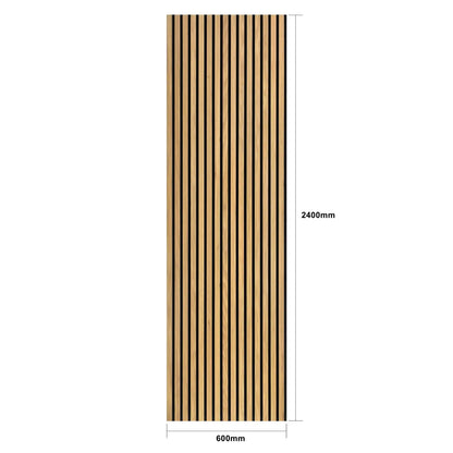 Natural Oak Acoustic Wall Panels Also Ideal For A Golf Studio And Shops (3 Pack)