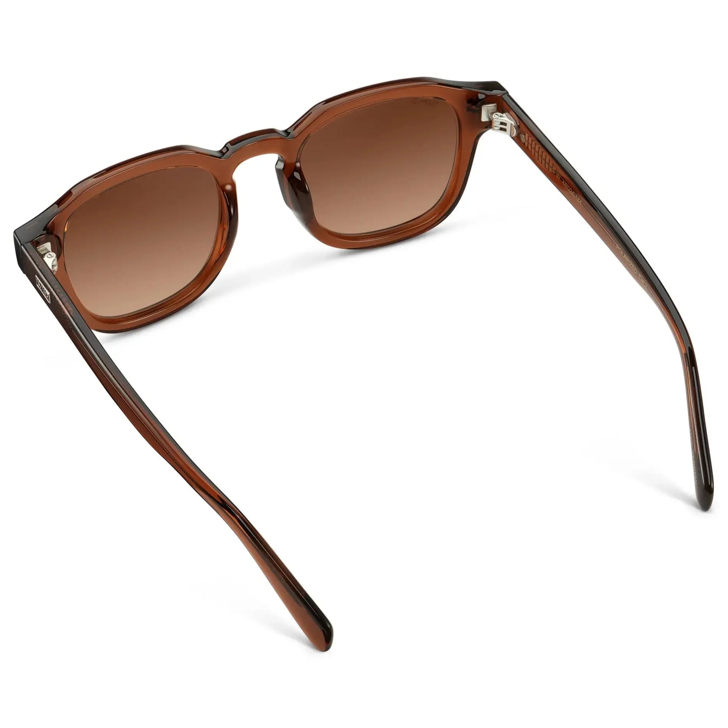 NELSON Retro Thick Framed Polarised Men's Sunglasses in Brown WMP Eyewear
