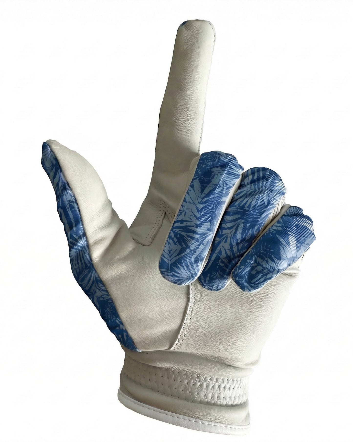 AAA Cabretta Leather Golf Glove – Blue Palm, Breathable Fit