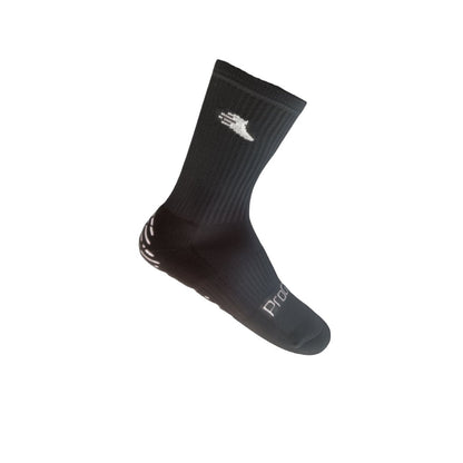 Black Anti-Slip Grip Socks for Football, Basketball, Tennis
