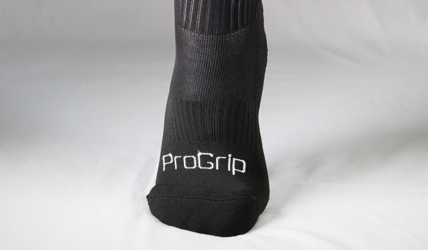 Black Anti-Slip Grip Socks for Football, Basketball, Tennis