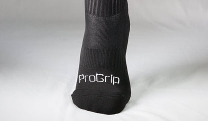 Black Anti-Slip Grip Socks for Football, Basketball, Tennis