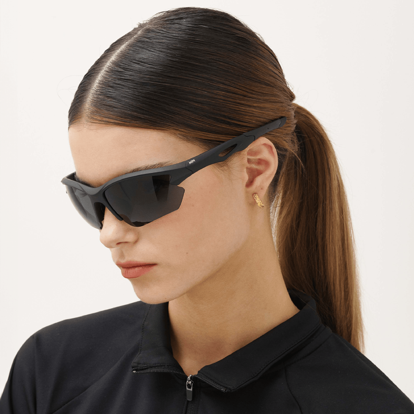 Messy Weekend RATE Sports Sunglasses - Running, Cycling & Hiking Eyewear, Black