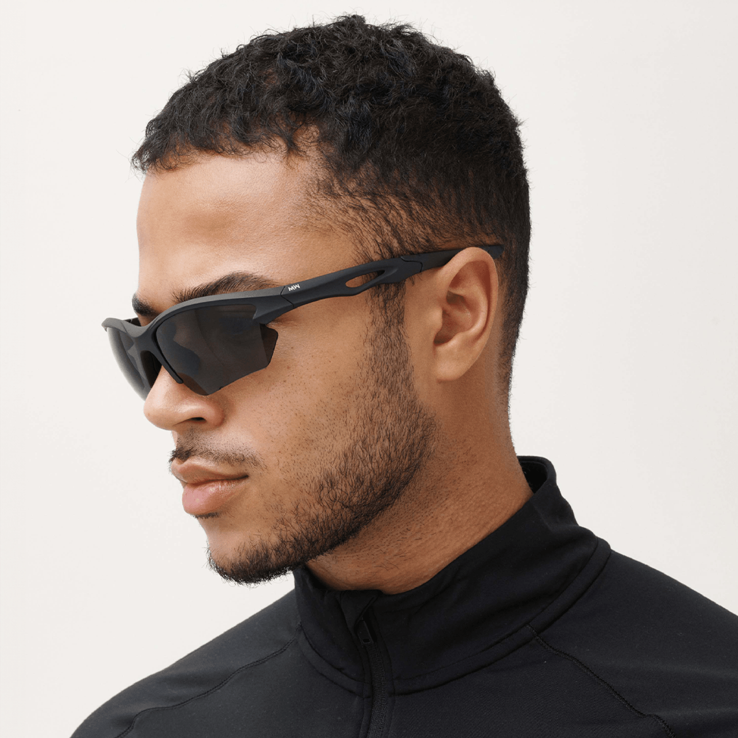 Messy Weekend RATE Sports Sunglasses - Running, Cycling & Hiking Eyewear, Black
