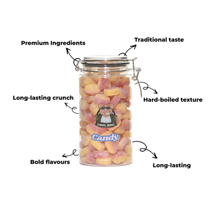 Traditional Rhubarb & Custard Candy Gifting Jar