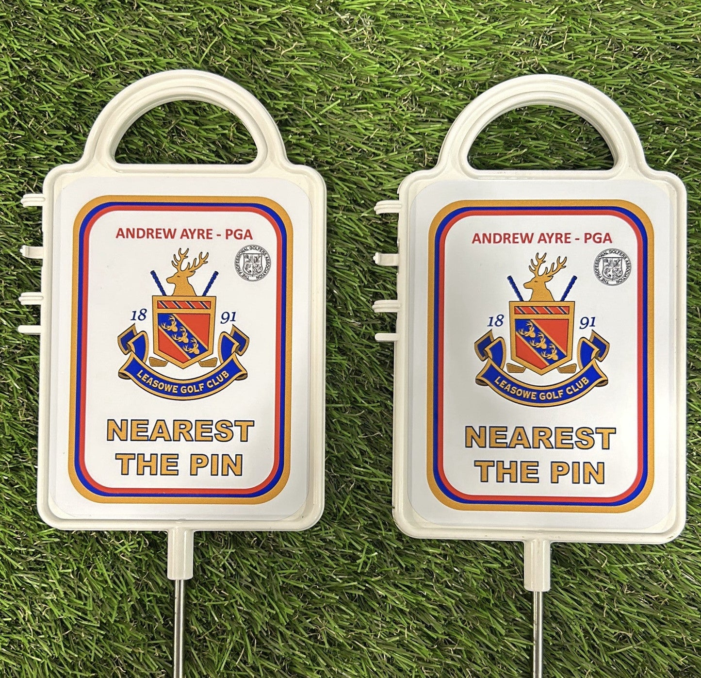 Personalised Nearest the pin or Longest drive Signs