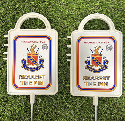 Personalised Nearest the pin or Longest drive Signs