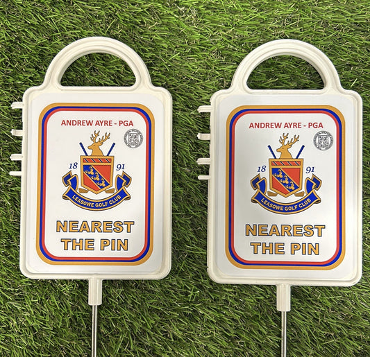 Personalised Nearest the pin or Longest drive Signs