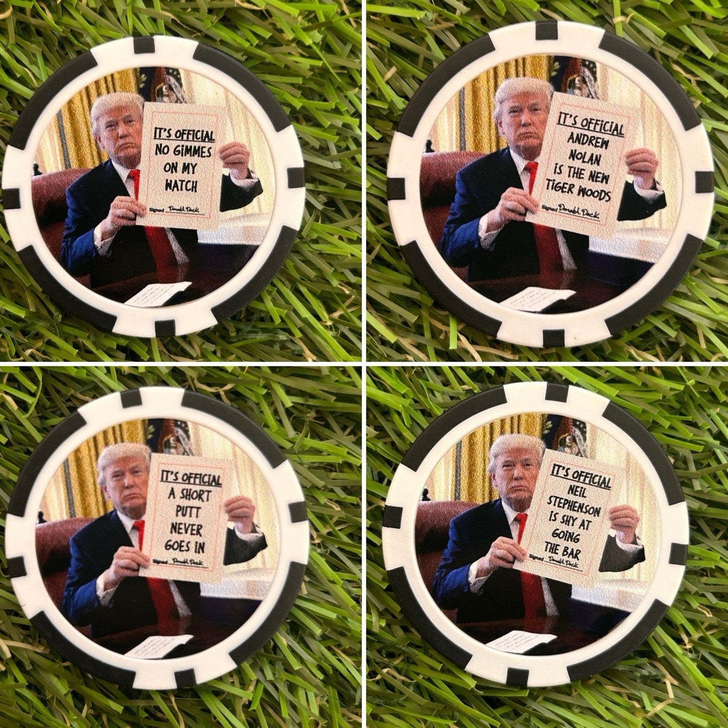 Donald Says .. - Magnetic Clay Poker Chip - Golf Ball Marker - Funny -