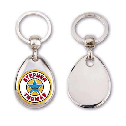 Personalised Newcastle Skyline Keyring – Engraved Geordie Gift