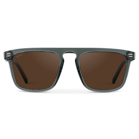 SAWYER Square Men’s Trendy Sunglasses in Nautical Crystal Blue by WMP Eyewear