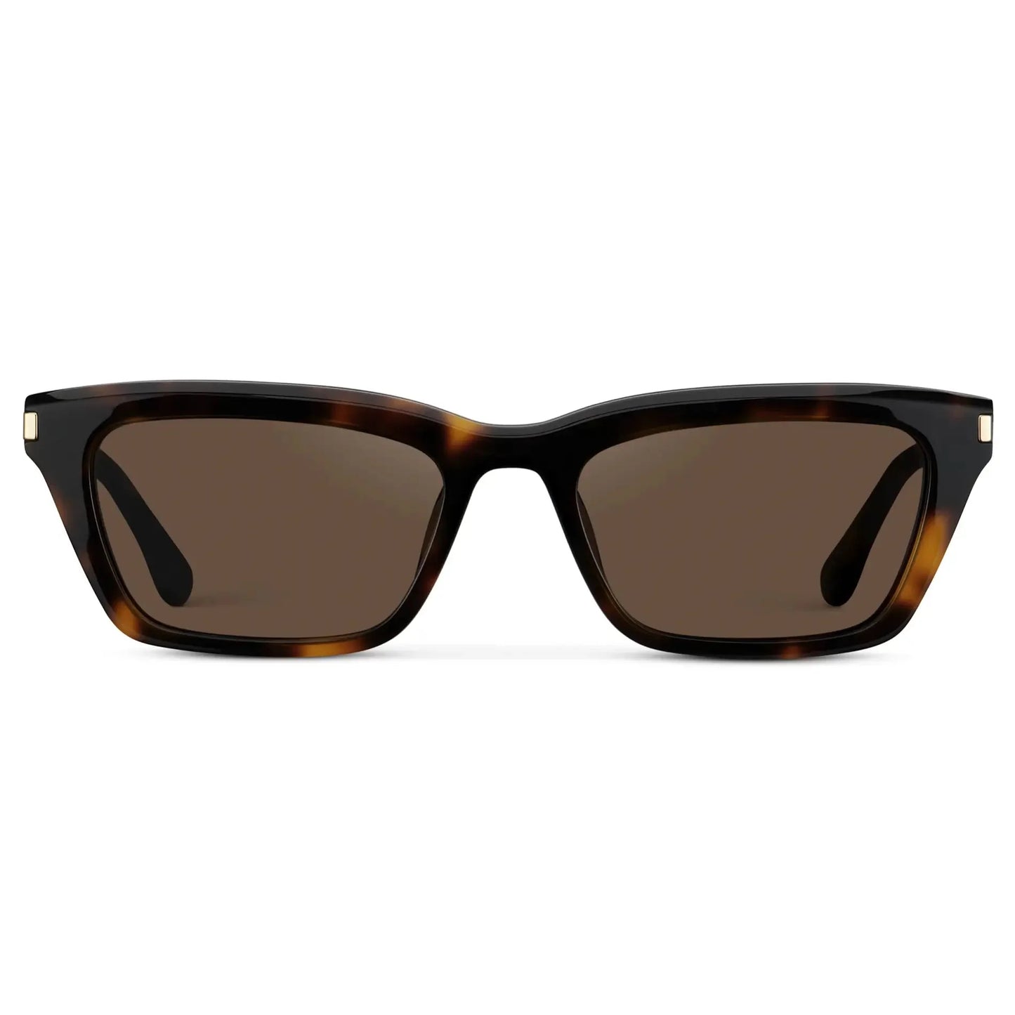 SIENNA Women's Slim Cat-Eye Sunglasses in Brown Tortoise  by WMP Eyewear