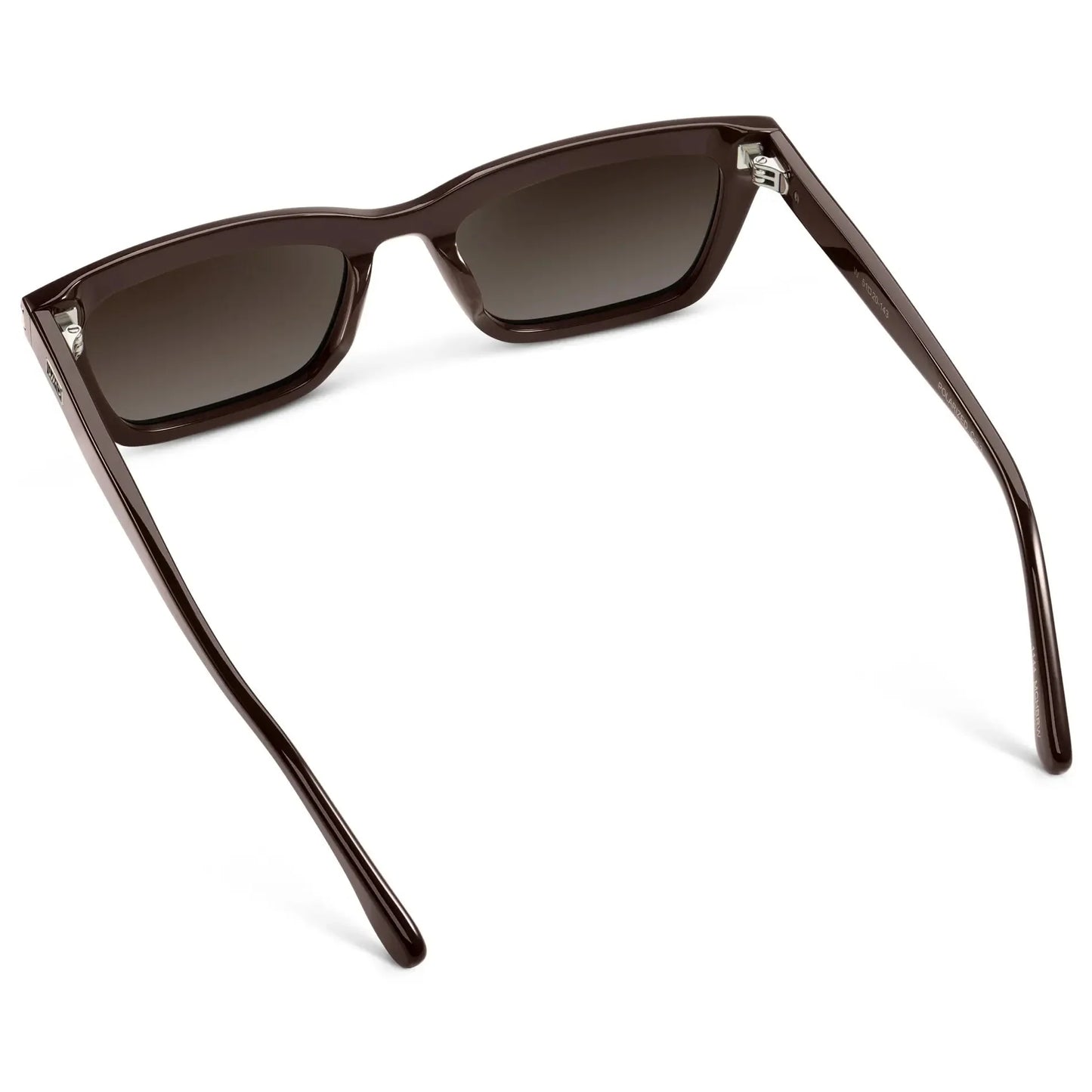 SIENNA Women's Slim Cat-Eye Sunglasses in Mocha Brown by WMP Eyewear