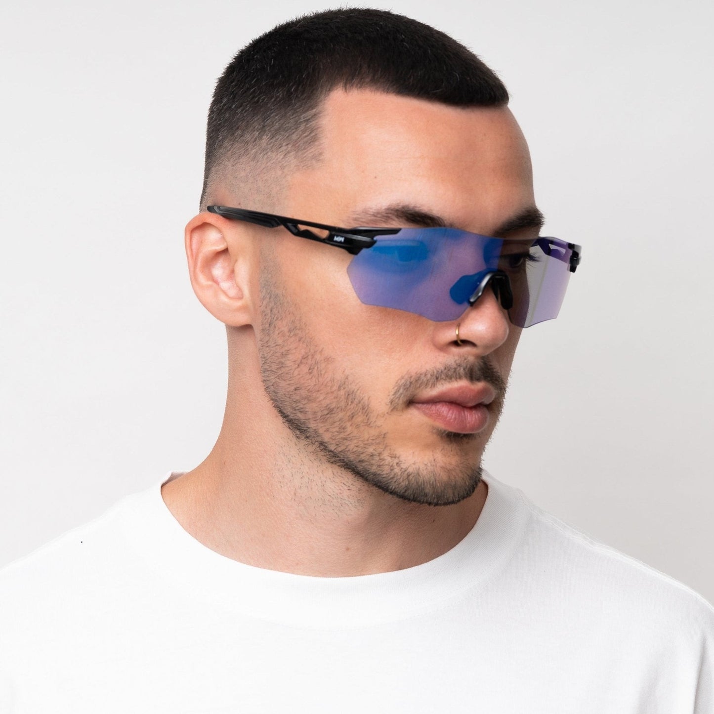 SONIC Black Sports Sunglasses, XEP Lens by Messy Weekend