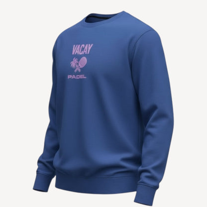 Padel Club Crew Sweatshirt - Slate Blue / Violet
