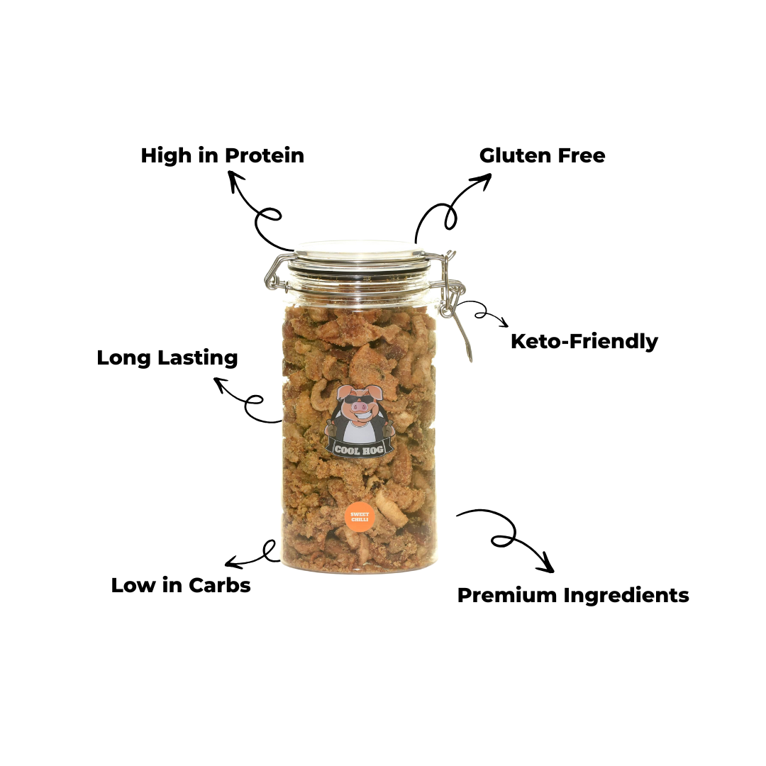 Sweet Chilli Flavour Pork Scratching Jar