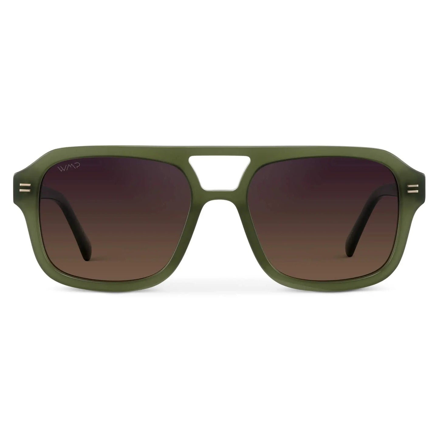 SYDNEY Oversized Retro Aviator Women's Sunglasses in Olive Green WMP Eyewear