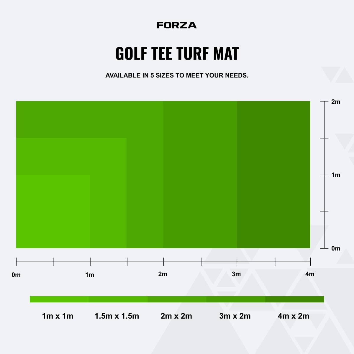 FORZA Golf Tee Turf Mat