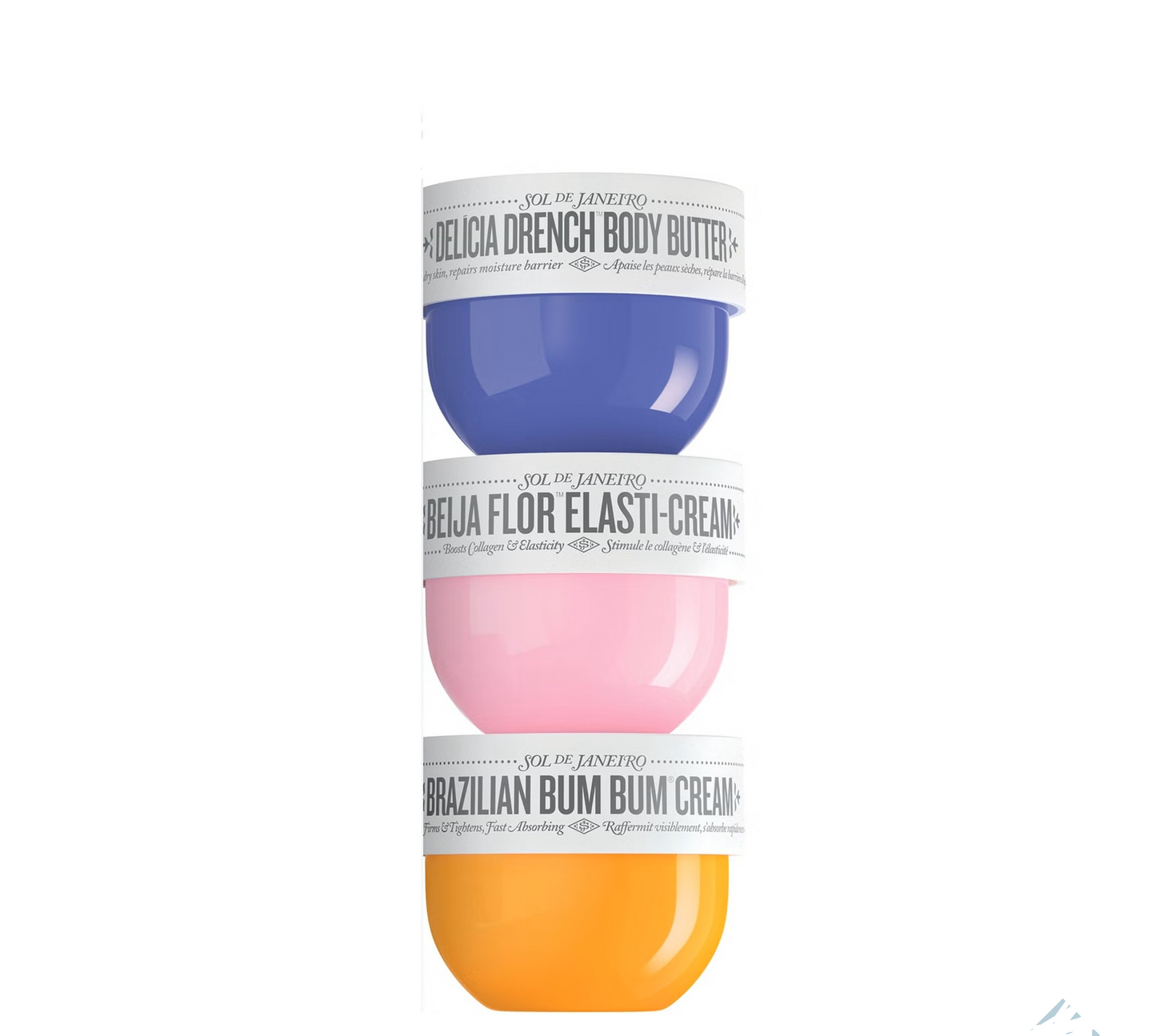 Sol de Janeiro Body Cream Trio Set 3 x 75ml, Hydration & Firming