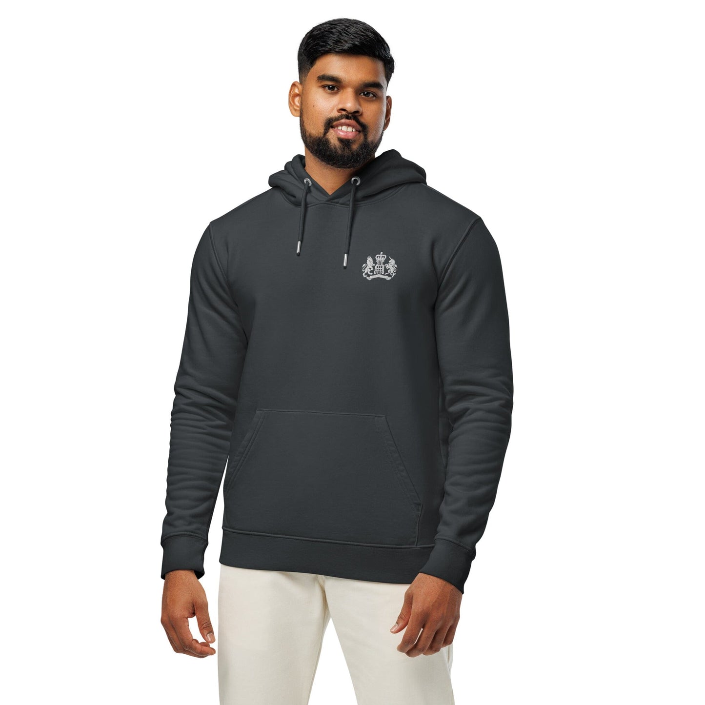 Organic Cotton Luxury Hoodie – Tailored Fit, Embroidered Logo